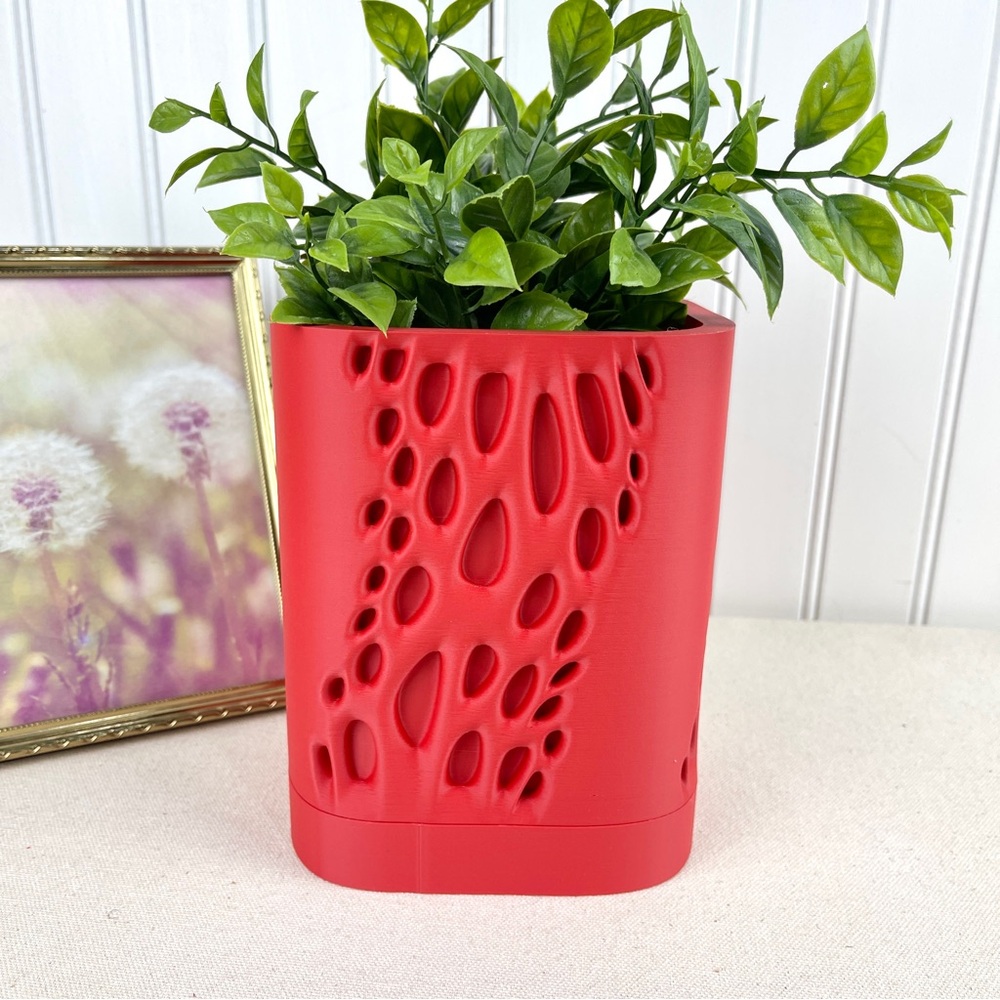 Organic Sculptural Planter, Vapor Planter Pot, Tabletop Indoor Planter